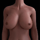 肌の色:ライトブラウン