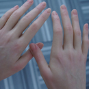 手のネイル:1