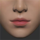 唇の色:ピンク