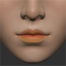 唇の色:オレンジレッド