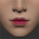 唇の色:パープルレッド