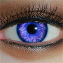 瞳の色:パープル