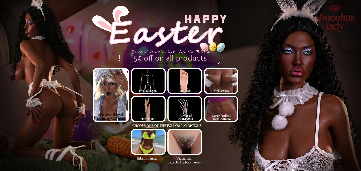 Chocolatelady Doll黒肌シリコンドール