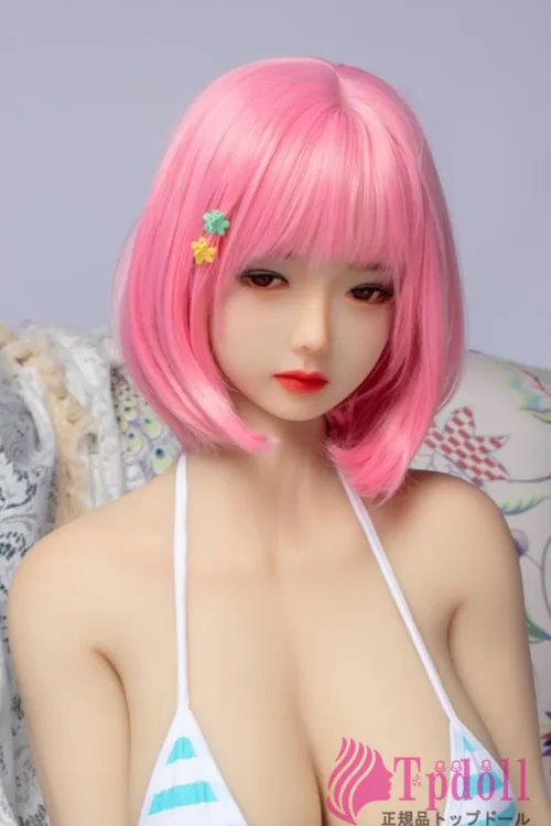 可愛い ピンクの髪ラブドール