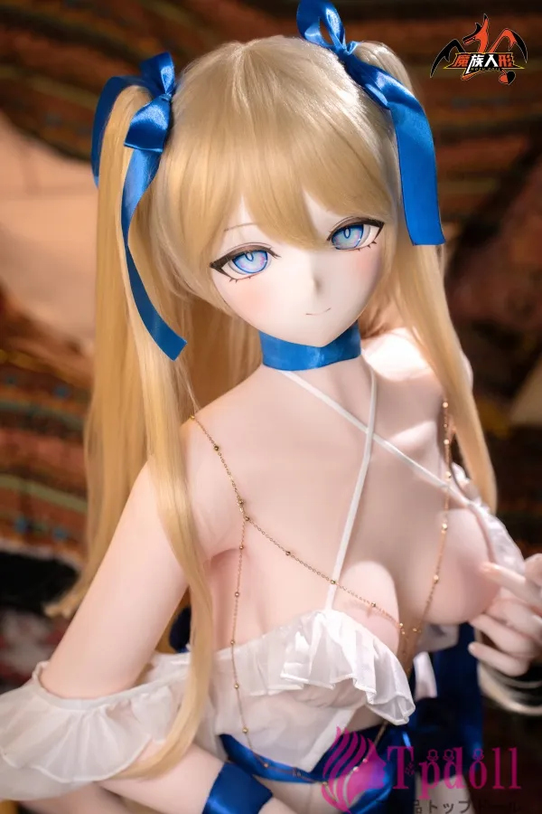 金髪の華やかな二次元ラブドール 艾琳