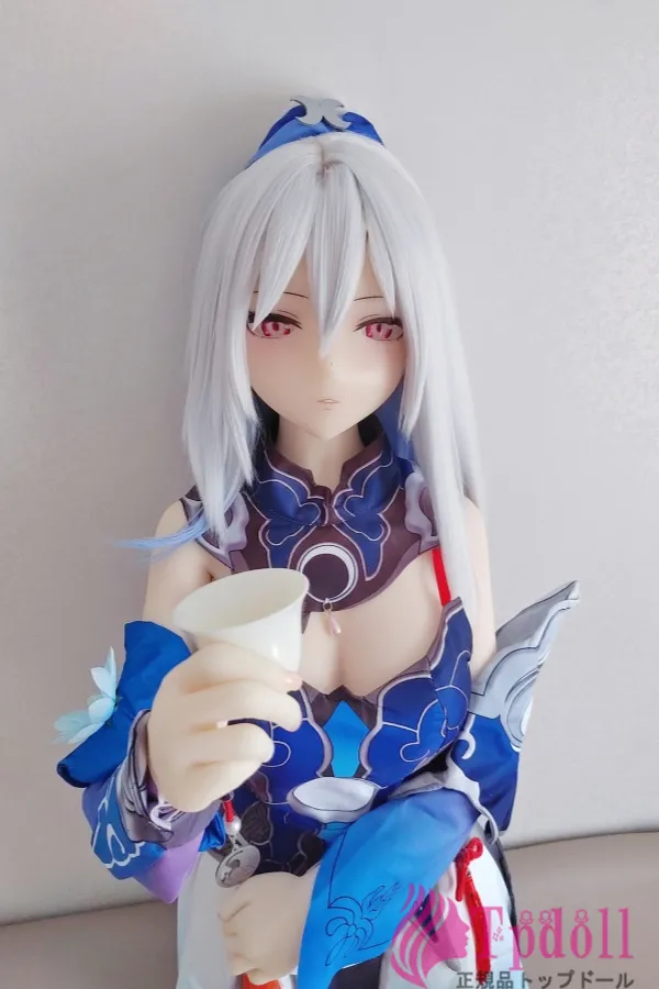 155cm Cカップ白い髪アニメドール 鏡流