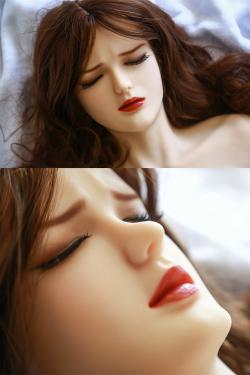 外国人目を閉じる半身ドールQITA DOLL