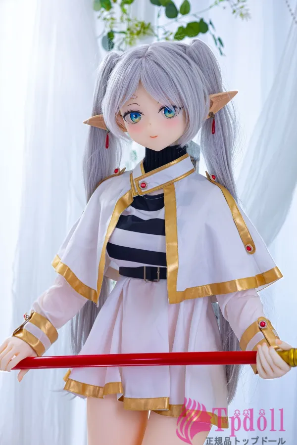 Aotume Doll 凹凸咪 #134 芙莉蓮 145cm Bカップ TPE製 銀髪エルフ風の可愛い二次元ラブドール アニメ系 白い肌