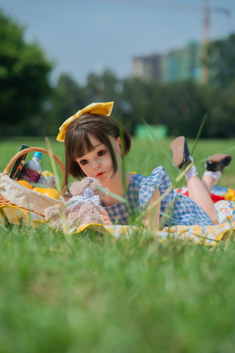 素朴な女性シリコンドール写真