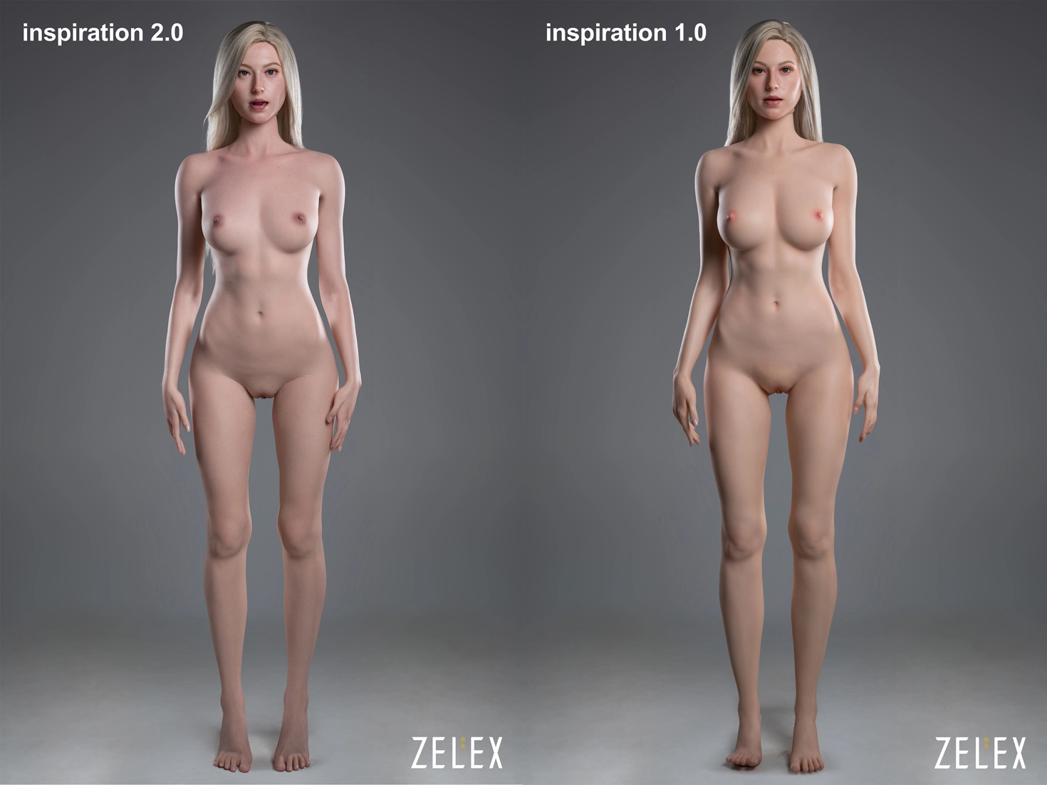 ZELEX DOLL Inspiration 1.0 VS 2.0 シリコンドール
