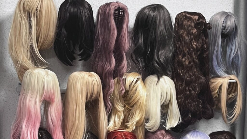 ラブドールのウィッグ