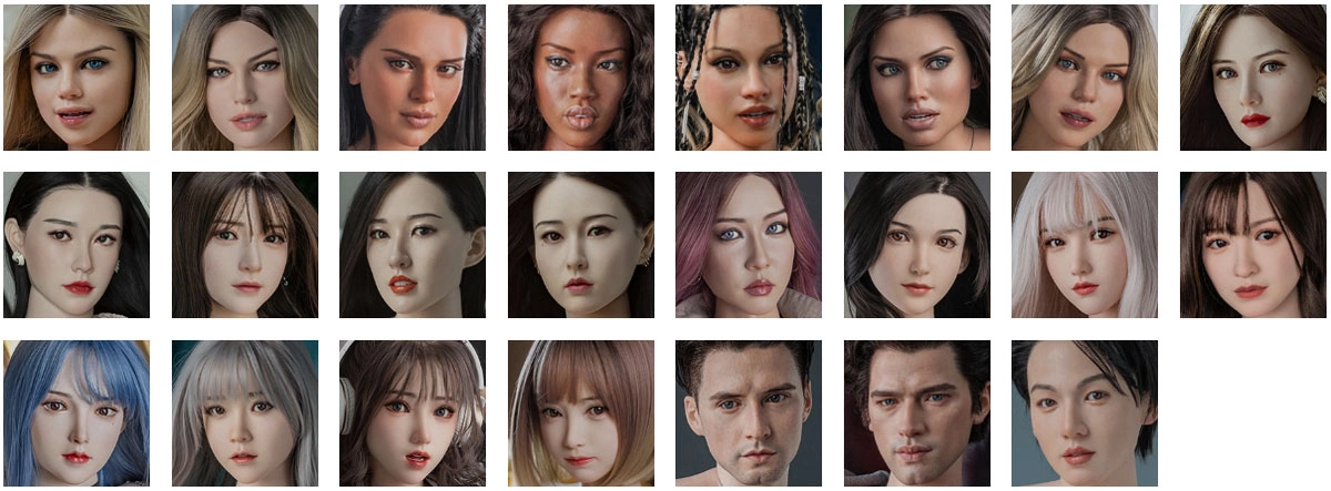 FANREAL 23種類のヘッドラブドール