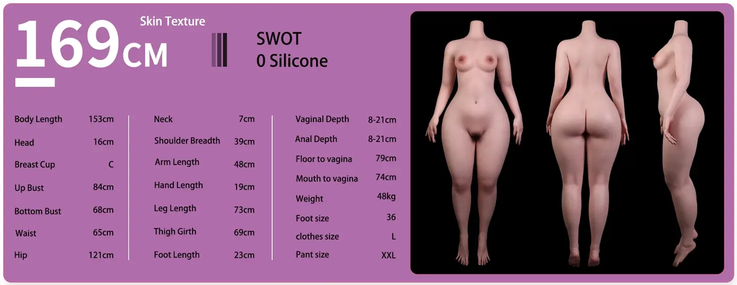 EVAS DOLL 169cm Cカップシリコン製ラブドール