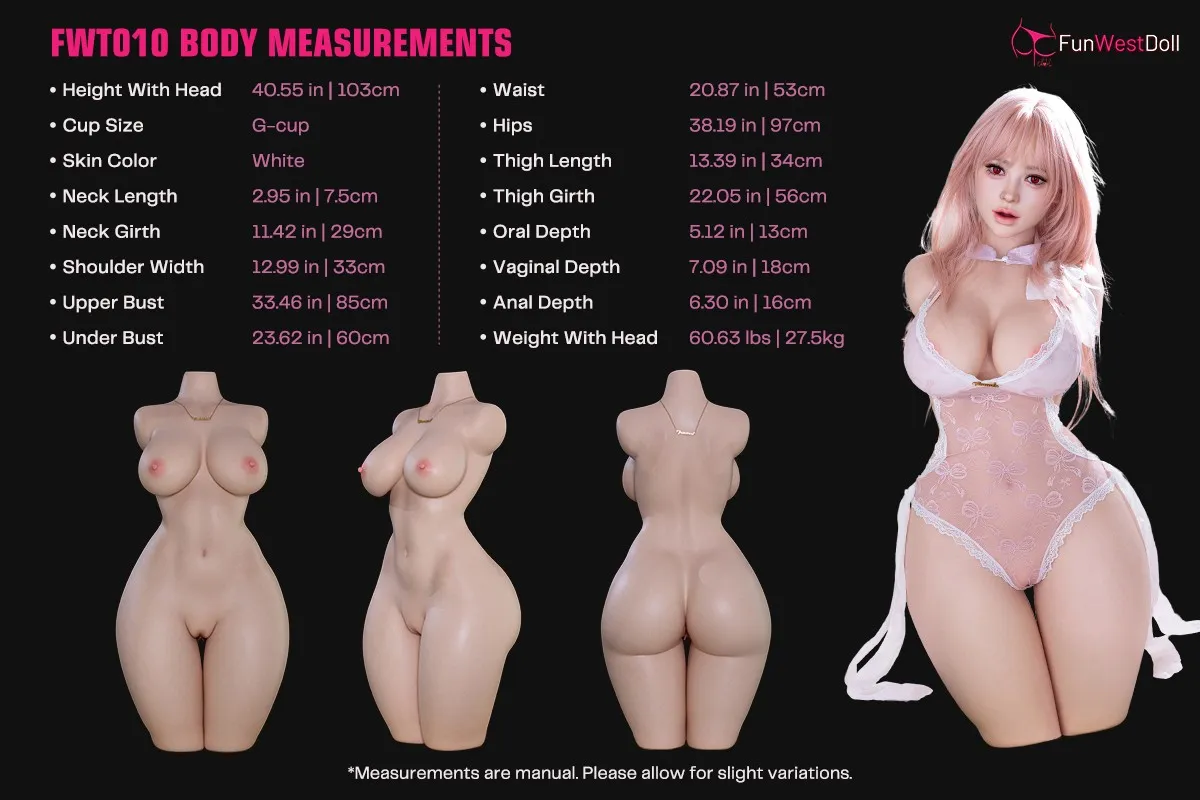 Funwest Doll 103cm Gカップフルシリコン製 トルソーラブドール
