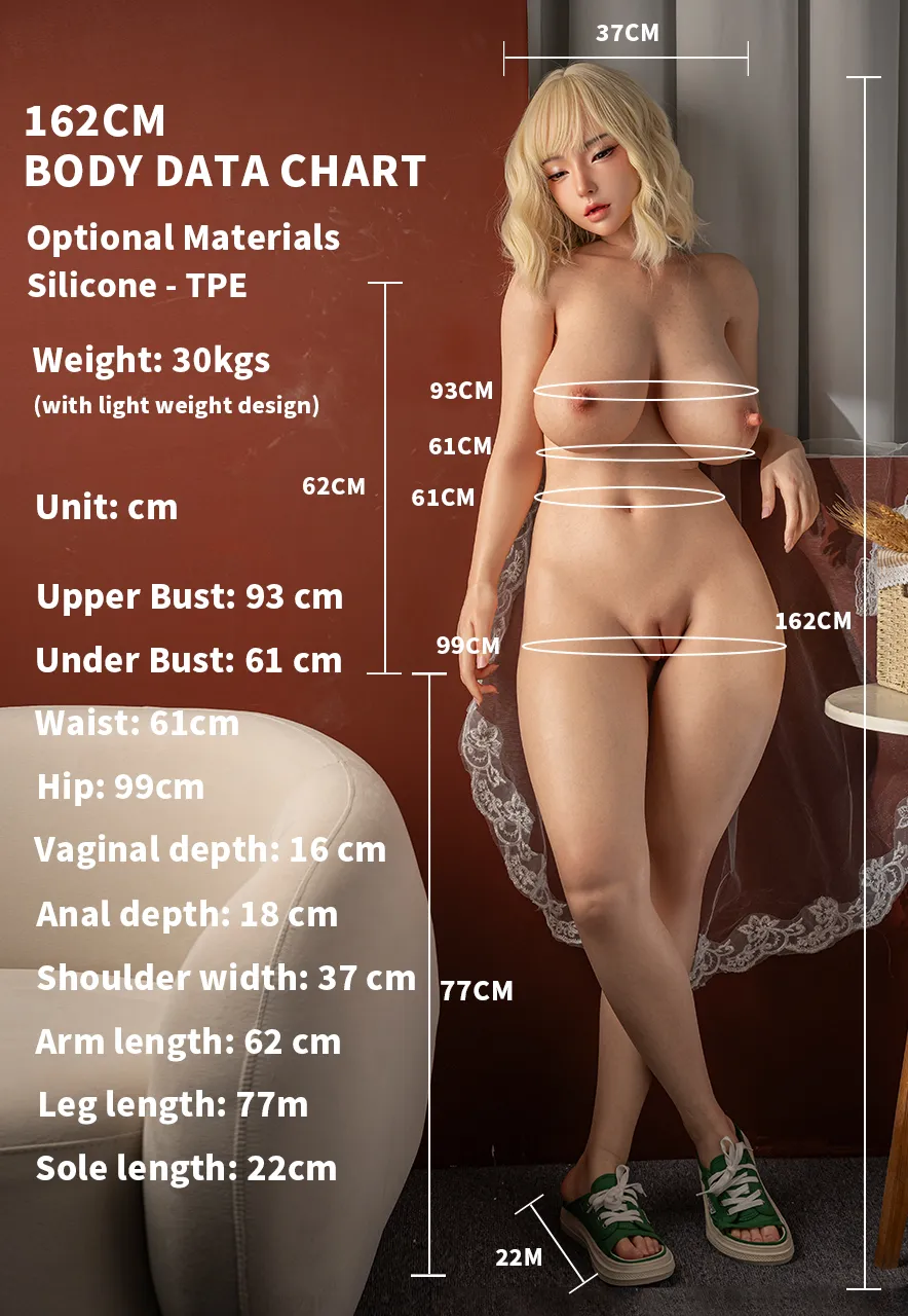 Jiusheng Doll 162cm Jカップシリコン製ラブドール
