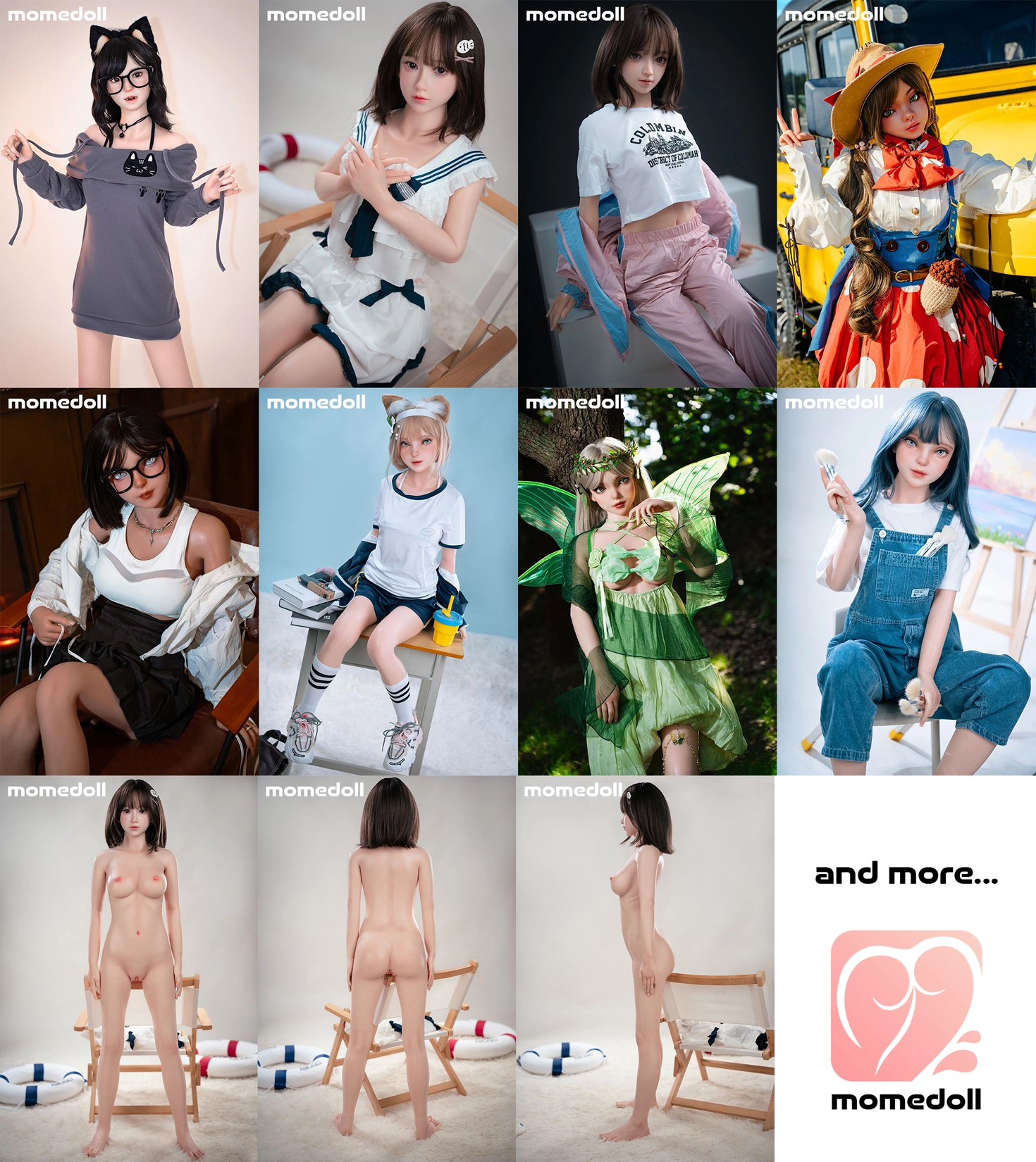 Momedollフルシリコン製ラブドール