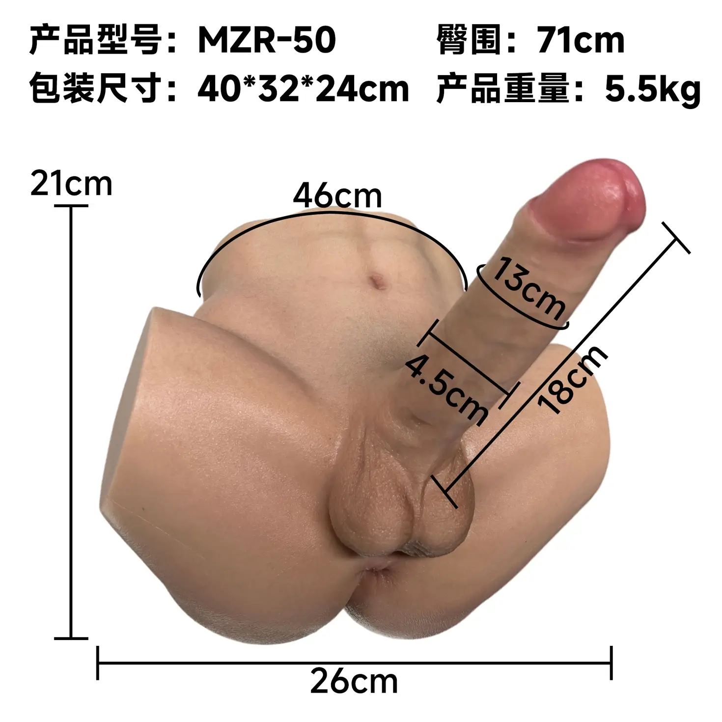 MZRDOLL美造人 MZR-50男性お尻