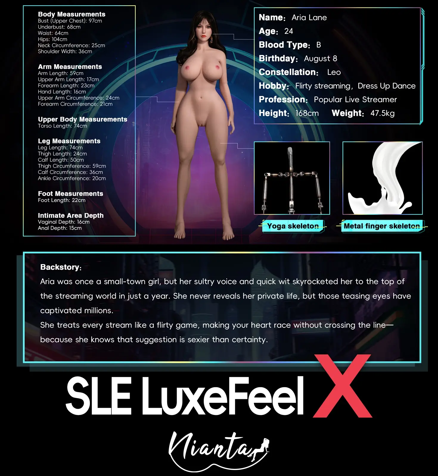 Nianta Doll X-SLEシリーズ #XS6 Aria Lane TPE製ラブドール