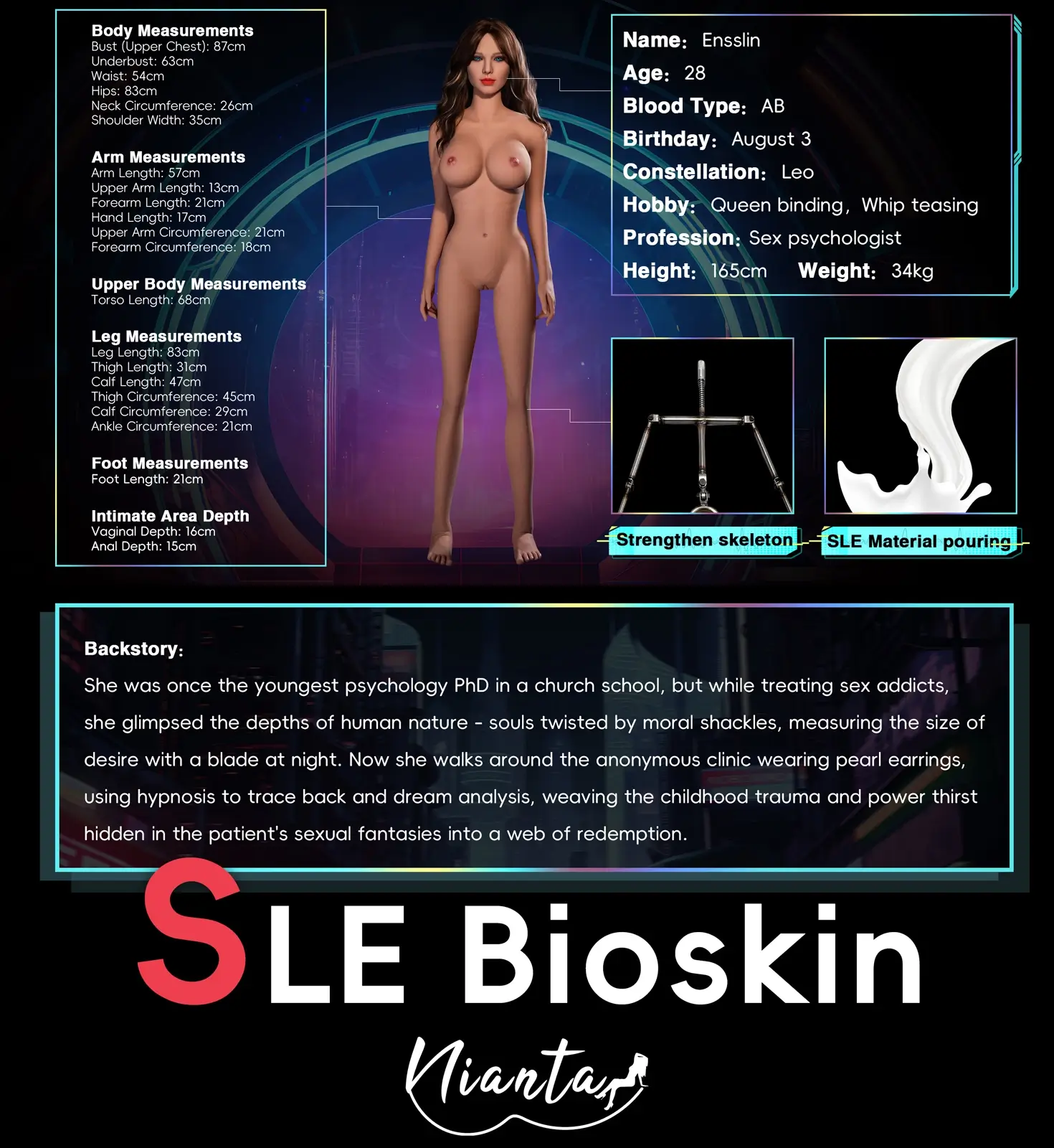 Nianta Doll SLEシリーズ #S32 Ensslin TPE製ラブドール