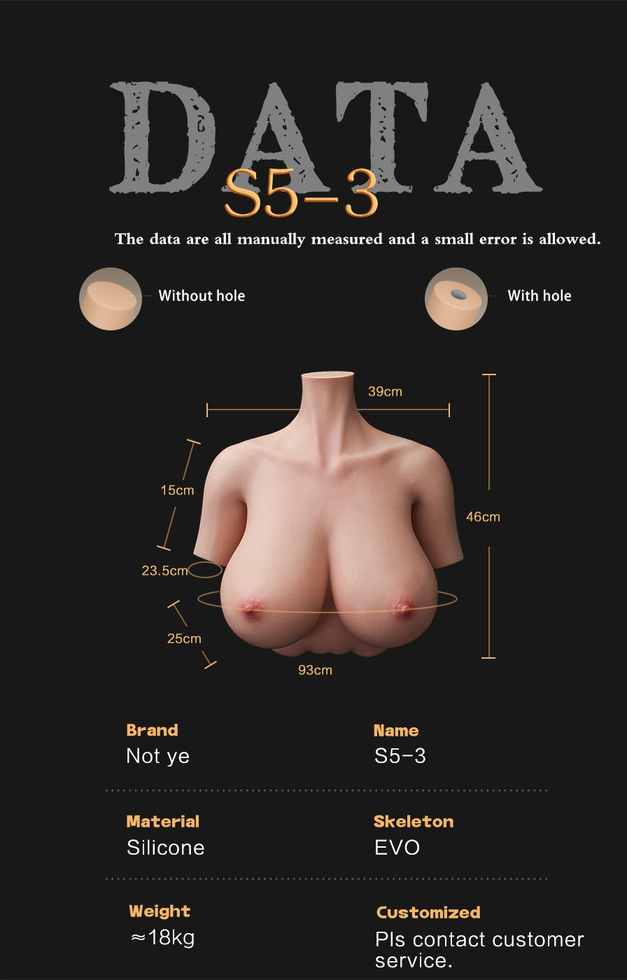 奈也(Not ye) シリコン製 S5-3胸トルソー 巨乳