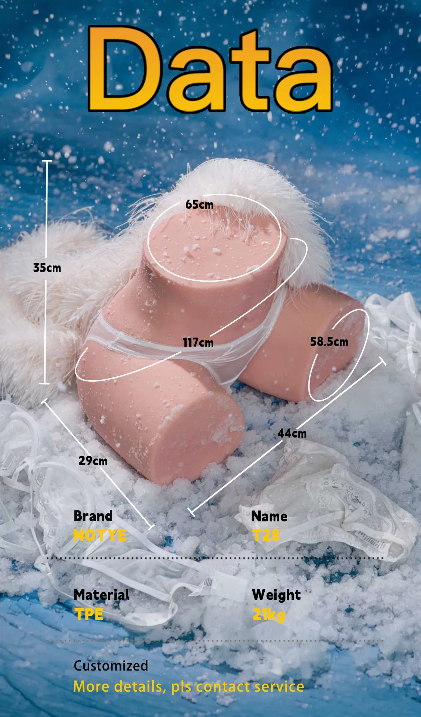 奈也(Not ye) TPE製 T28お尻 2穴ホール