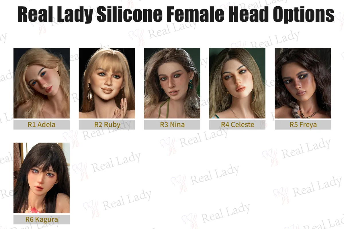 Real Lady Silicone Heads