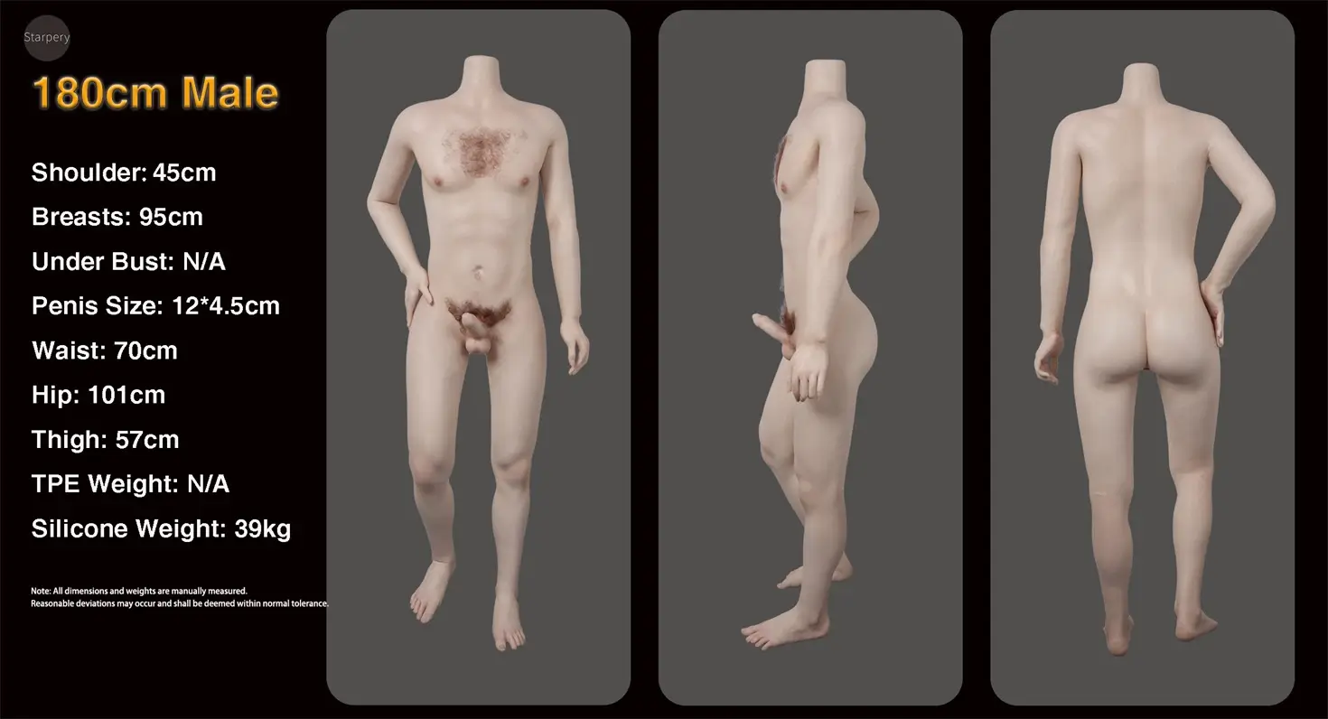 Starpery 180cm男性体型ラブドール