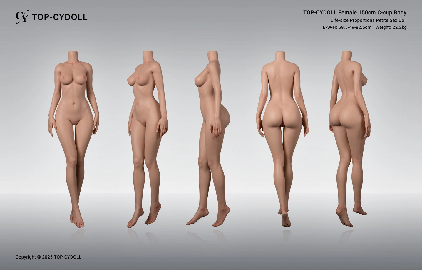 TOP-CYDOLL 女性 150cm Cカップ ボディ