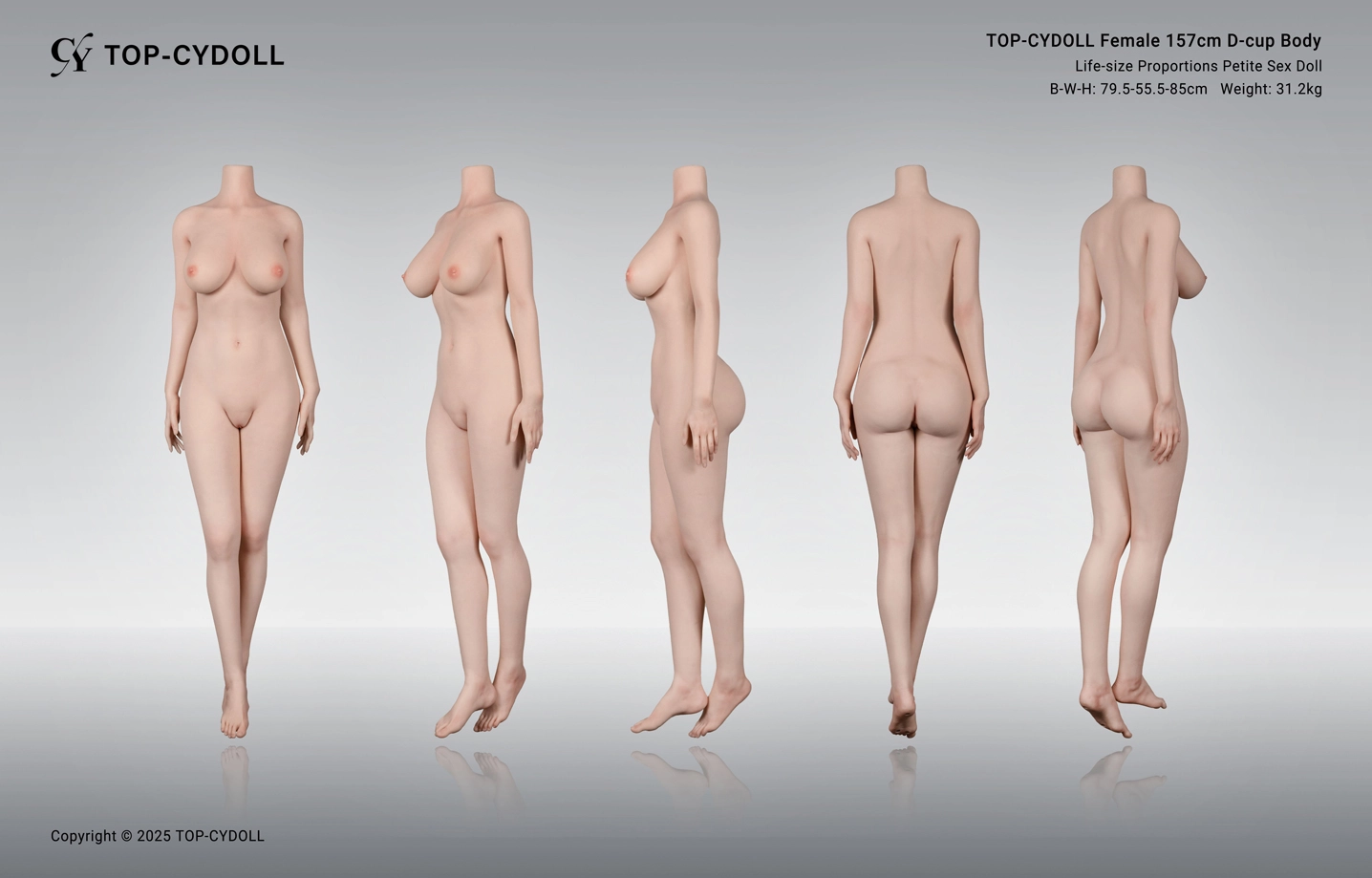 TOP-CYDOLL 女性 157cm Dカップ ボディ