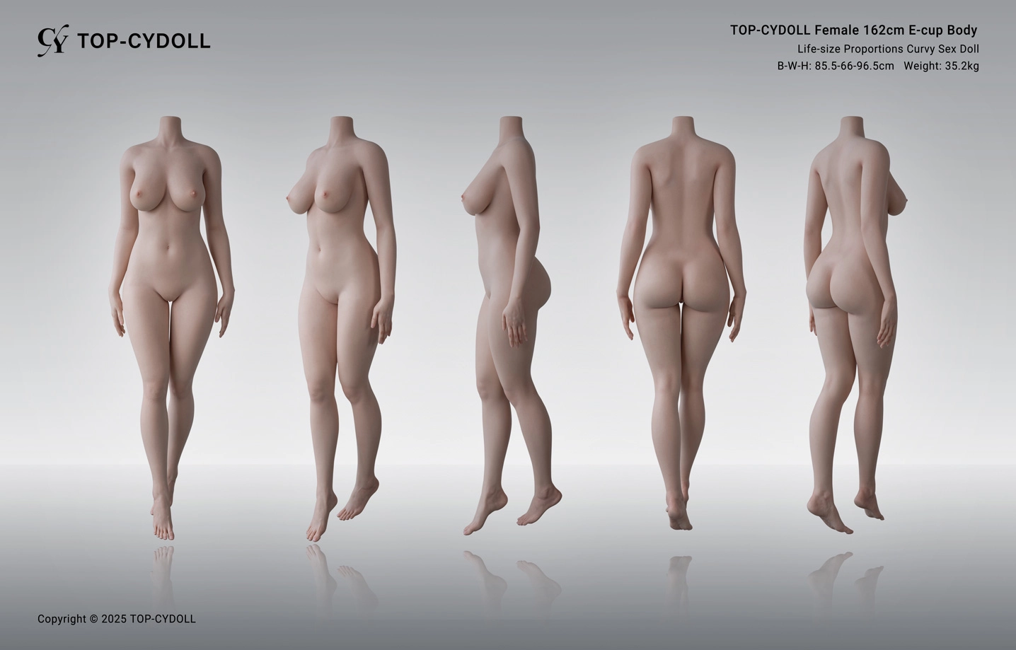 TOP-CYDOLL 女性 162cm Eカップ ボディラブドール