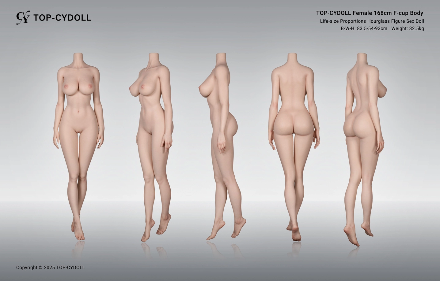 TOP-CYDOLL 女性 168cm Fカップ ボディ