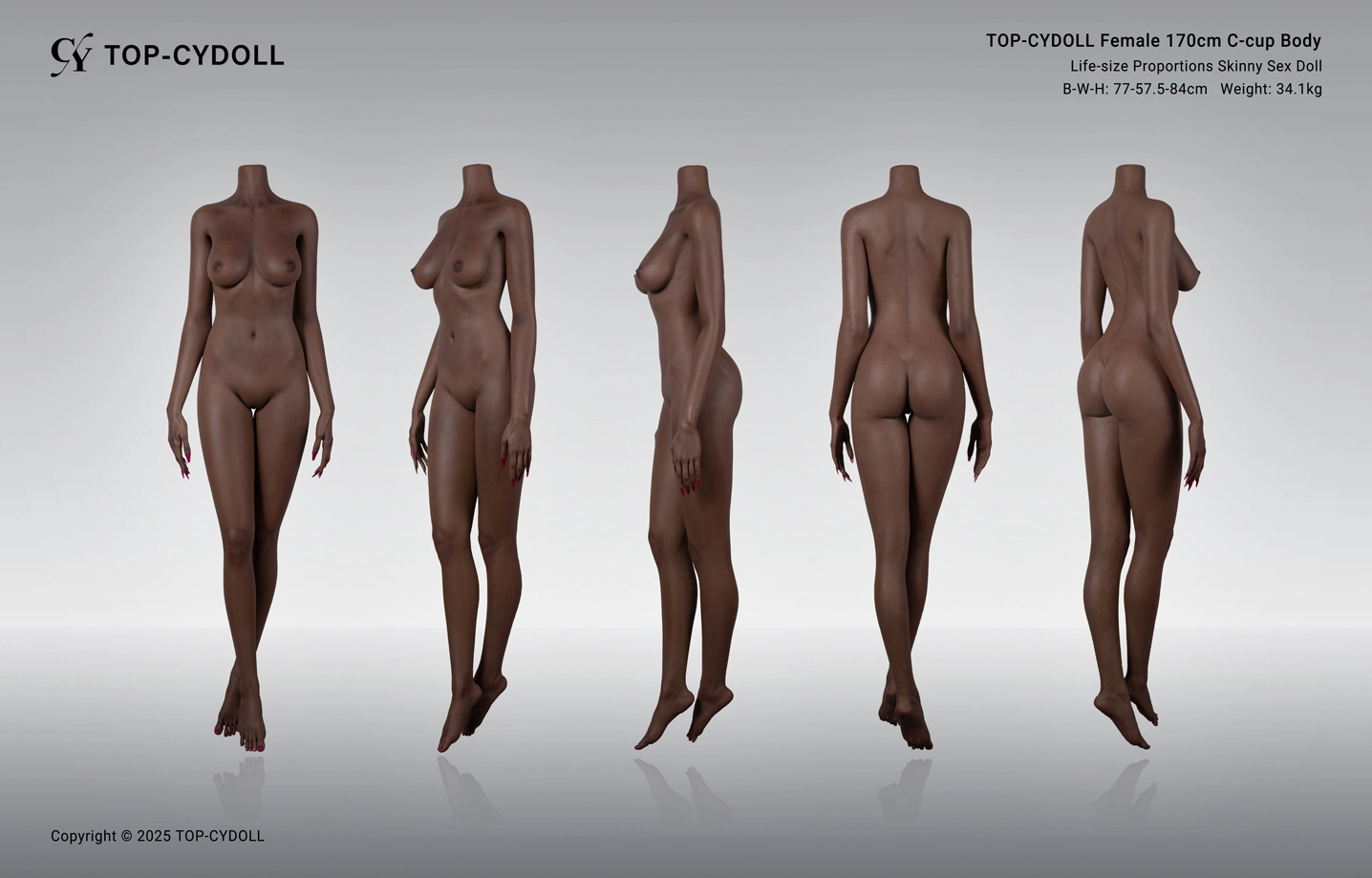 TOP-CYDOLL 女性 170cm Cカップ ボディ
