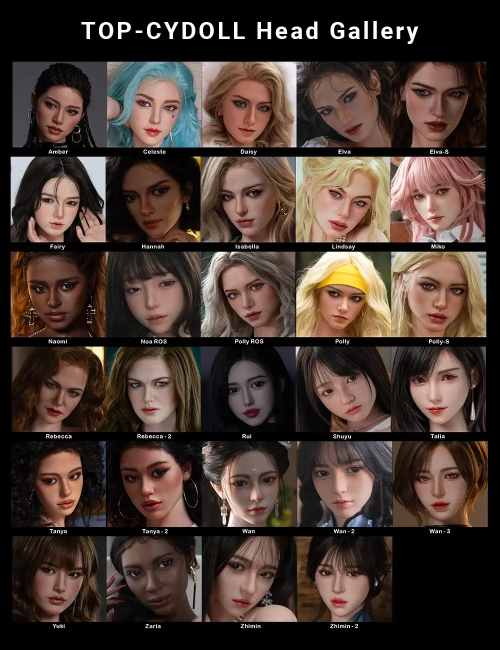 TOP-CYDOLLシリコンヘッド