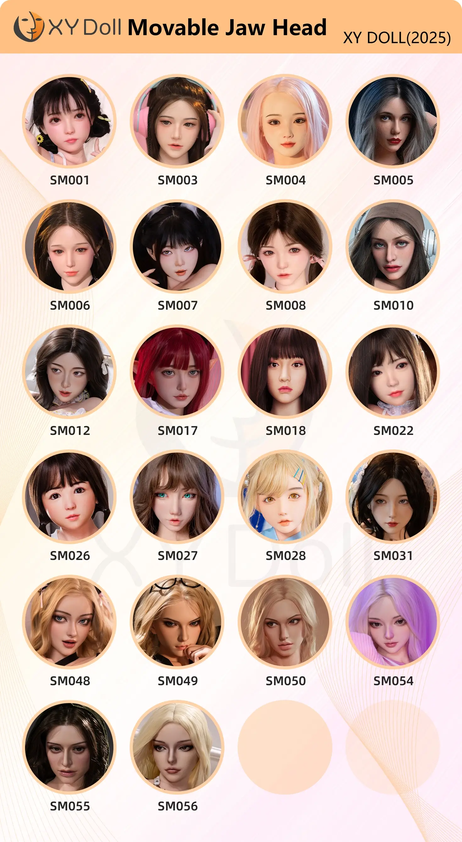 XYDOLL ROS顎機能シリコンヘッド