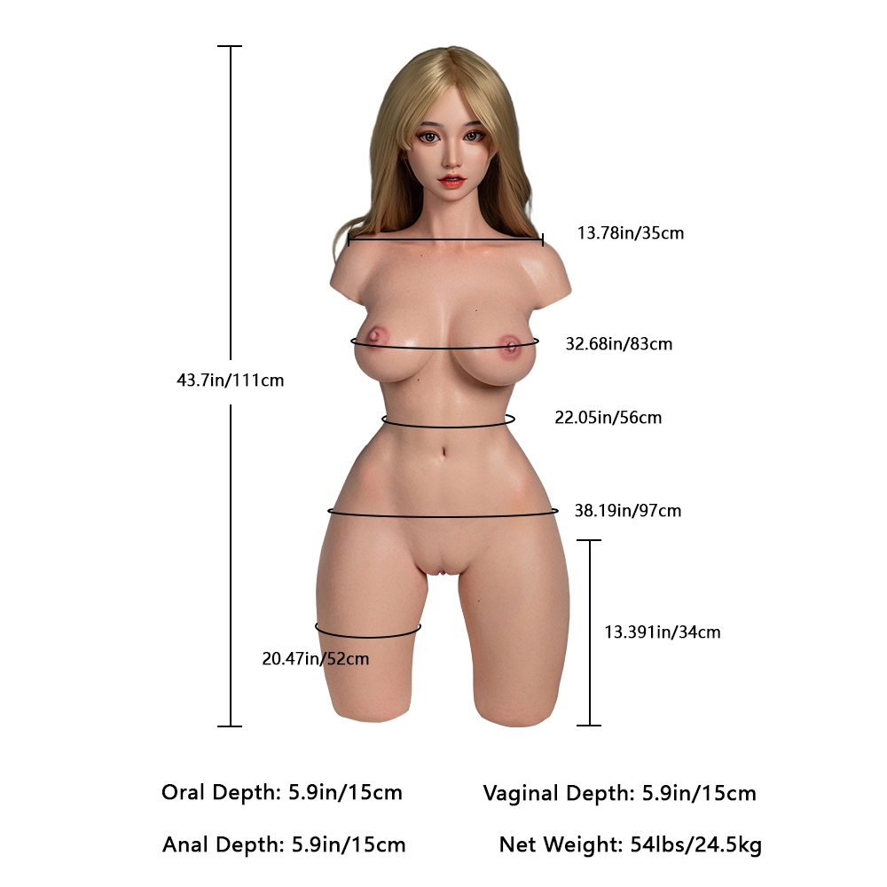 Yeloly DS-10シリコン製トルソーラブドール