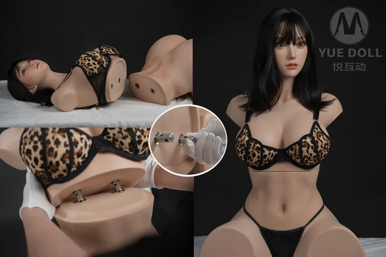 YUEDOLL 87cmフルシリコン製トルソーラブドール